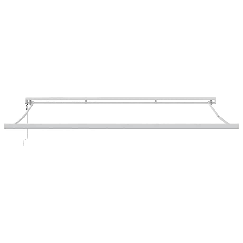 Tenda na uvlačenje antracit-bijela 4x3 m od tkanine i aluminija