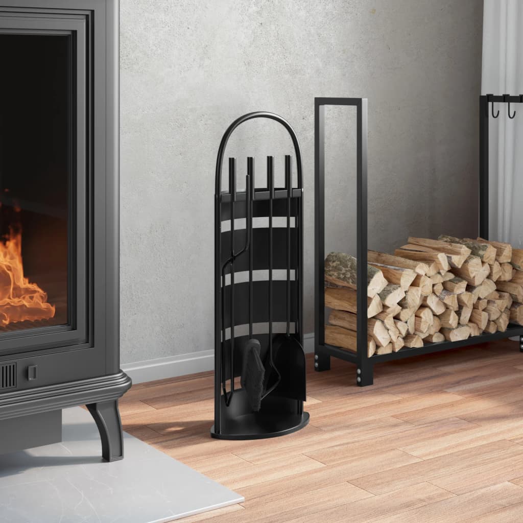 Set alata za kamin od 5 dijelova 23x15x66 cm čelik