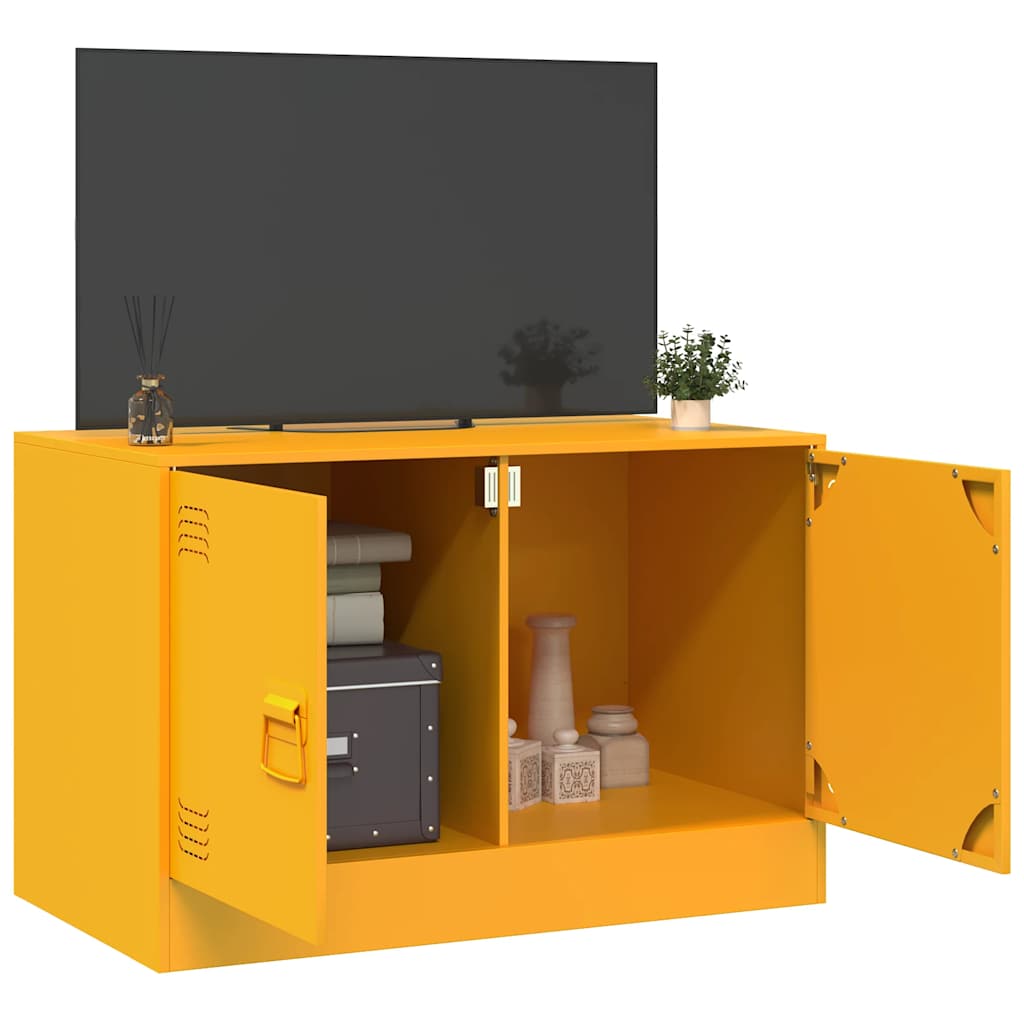 TV ormarić boja senfa 67 x 39 x 44 cm čelični