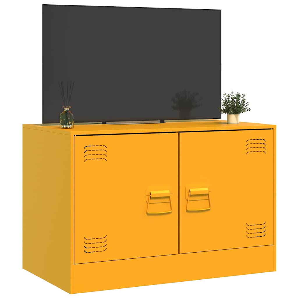 TV ormarić boja senfa 67 x 39 x 44 cm čelični