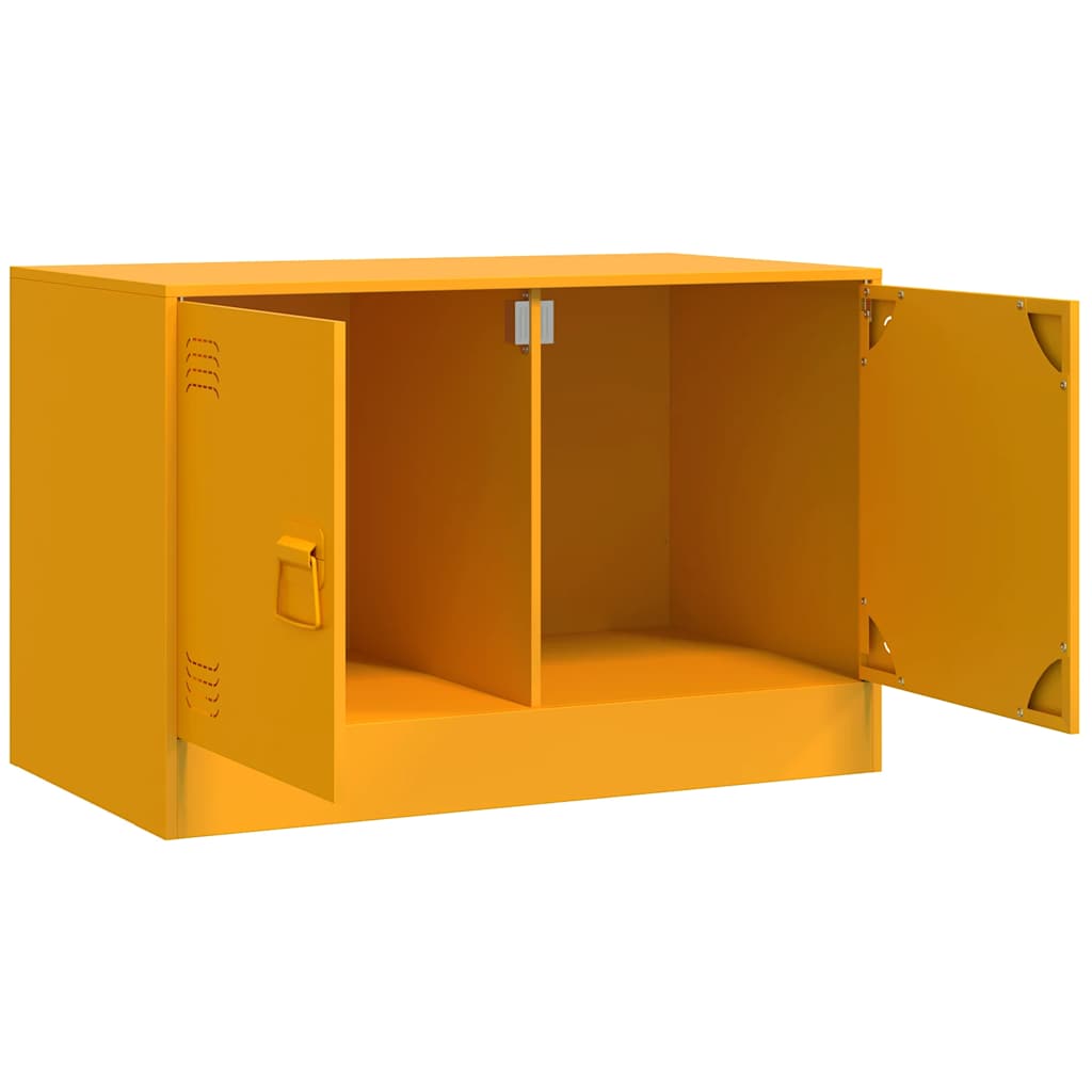 TV ormarići 2 kom boja senfa 67 x 39 x 44 cm čelični