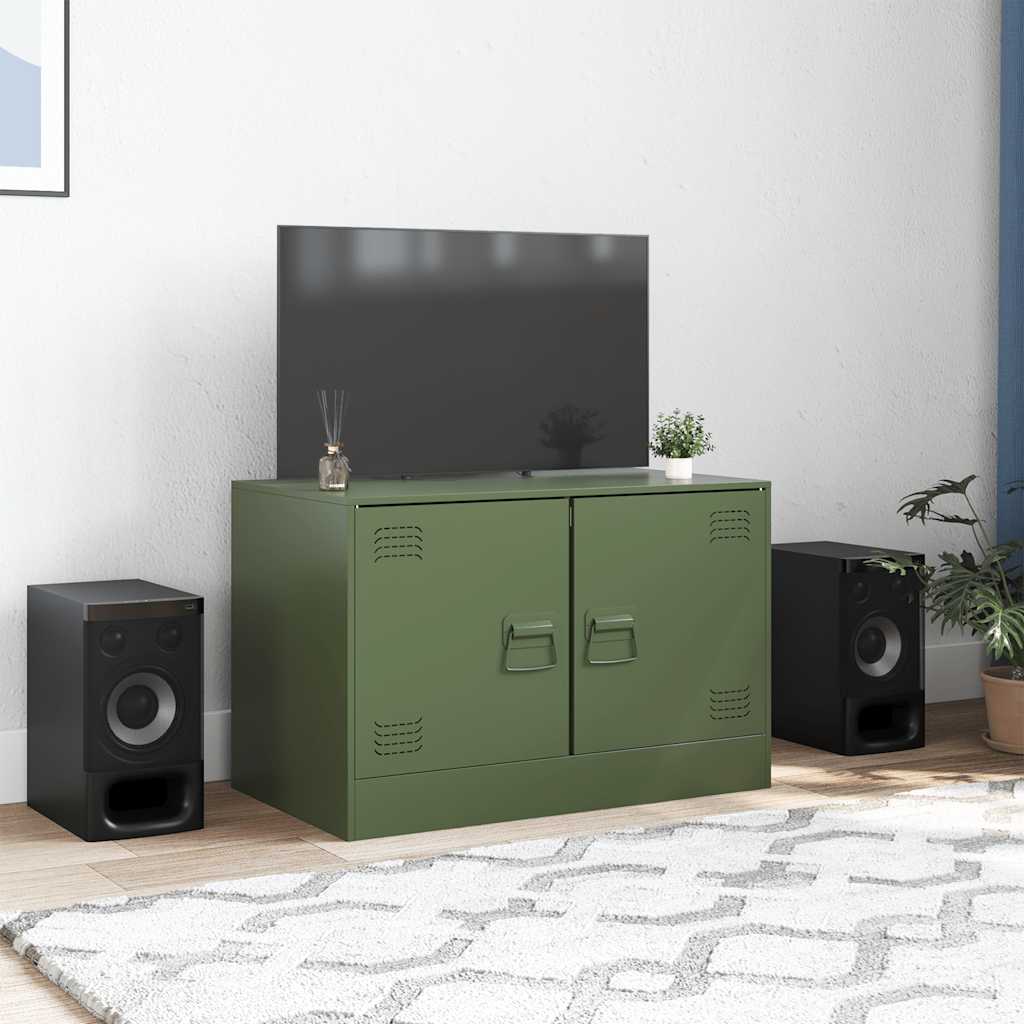 TV ormarić maslinasti 67 x 39 x 44 cm čelični