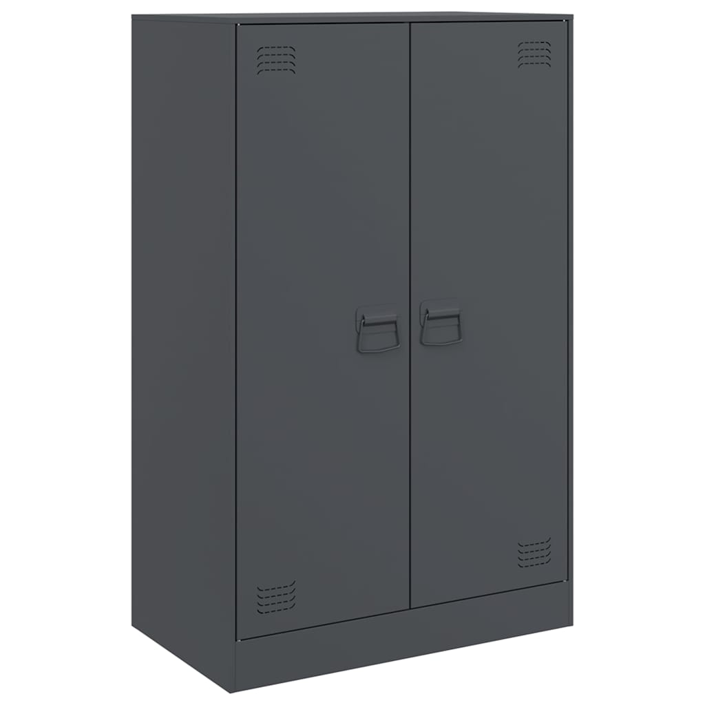 Komoda antracit 67 x 39 x 107 cm čelična