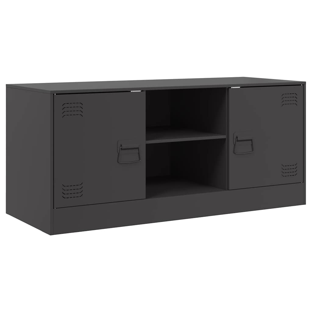 TV ormarić crni 99 x 39 x 44 cm čelični