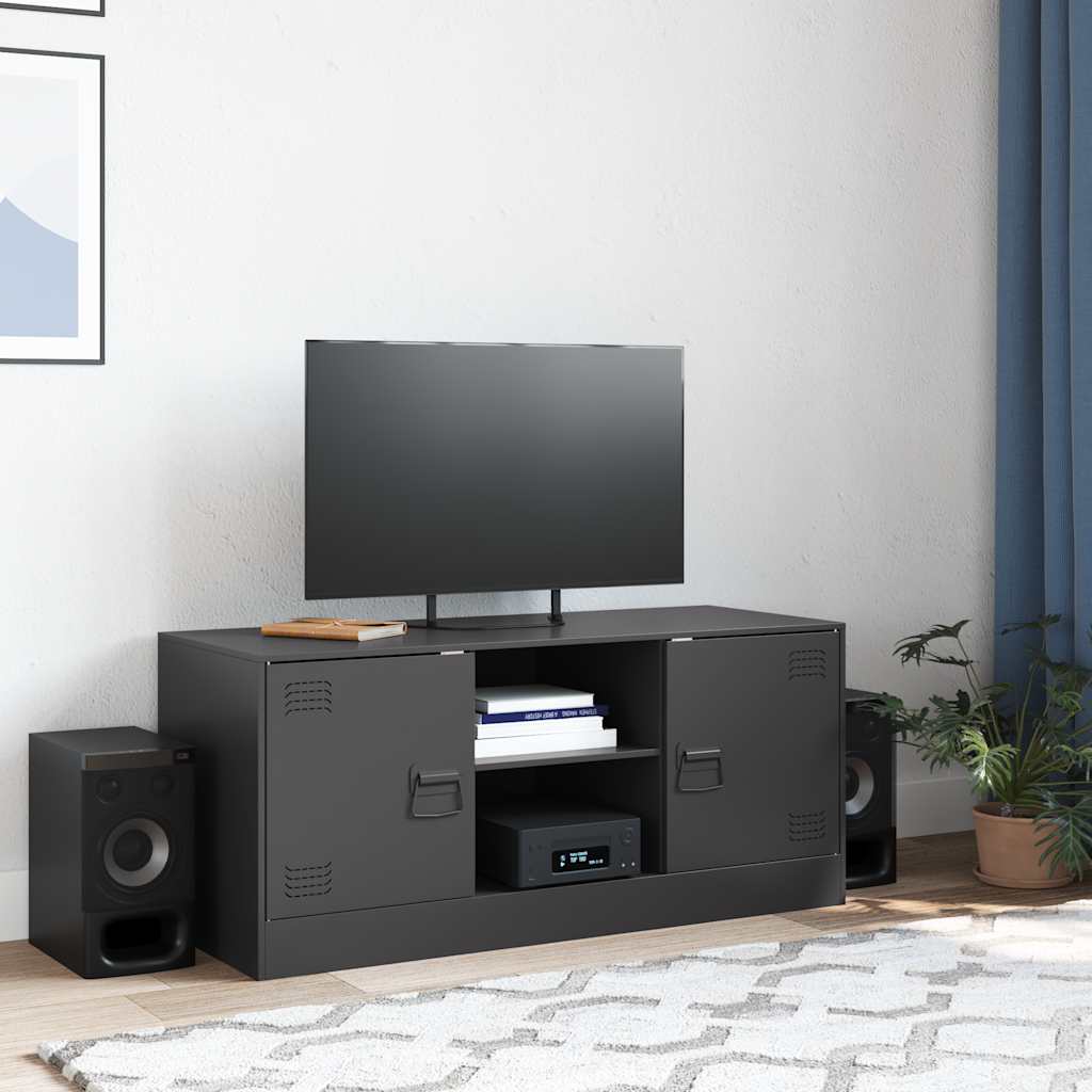 TV ormarić crni 99 x 39 x 44 cm čelični