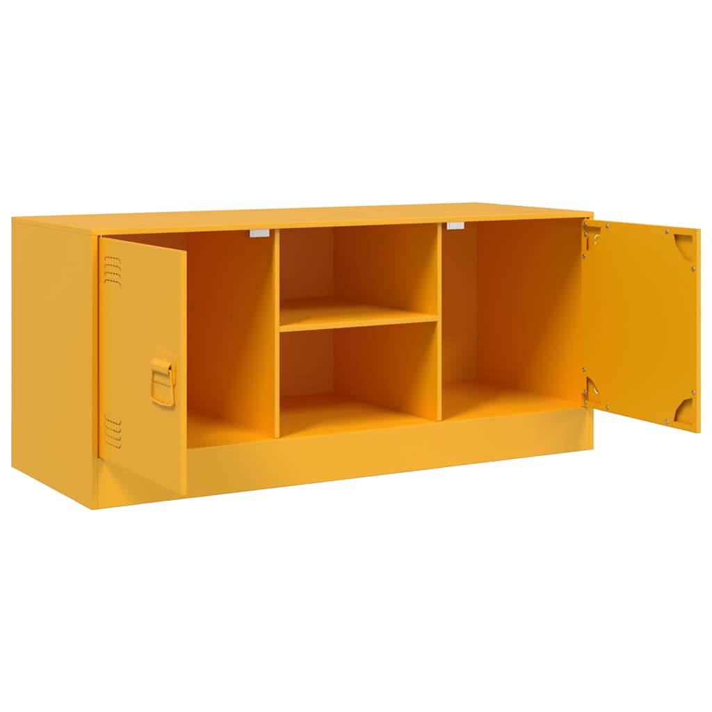 TV ormarić boja senfa 99 x 39 x 44 cm čelični