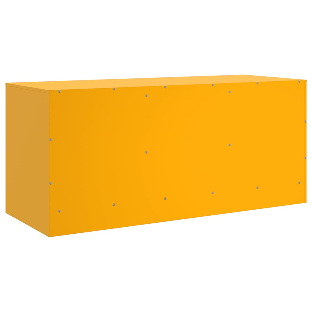 TV ormarić boja senfa 99 x 39 x 44 cm čelični