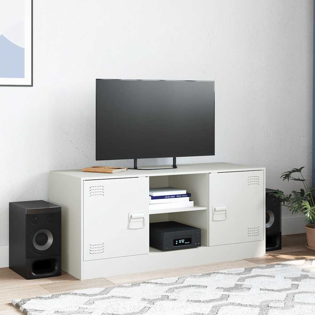 TV ormarić bijeli 99 x 39 x 44 cm čelični