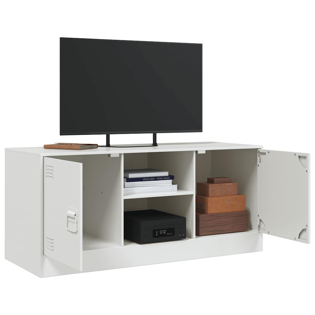 TV ormarić bijeli 99 x 39 x 44 cm čelični