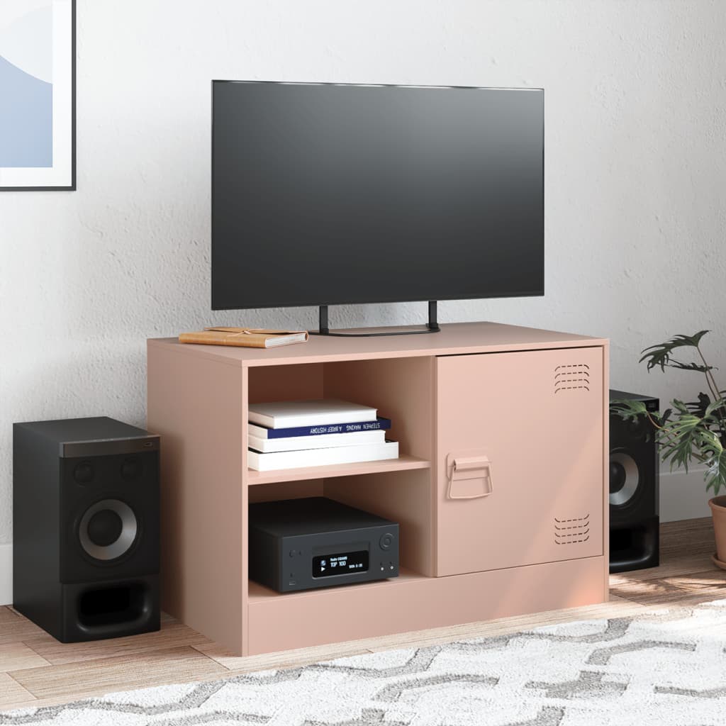 TV ormarić ružičasti 67 x 39 x 44 cm čelični