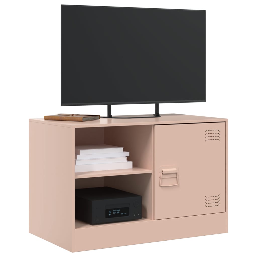 TV ormarić ružičasti 67 x 39 x 44 cm čelični