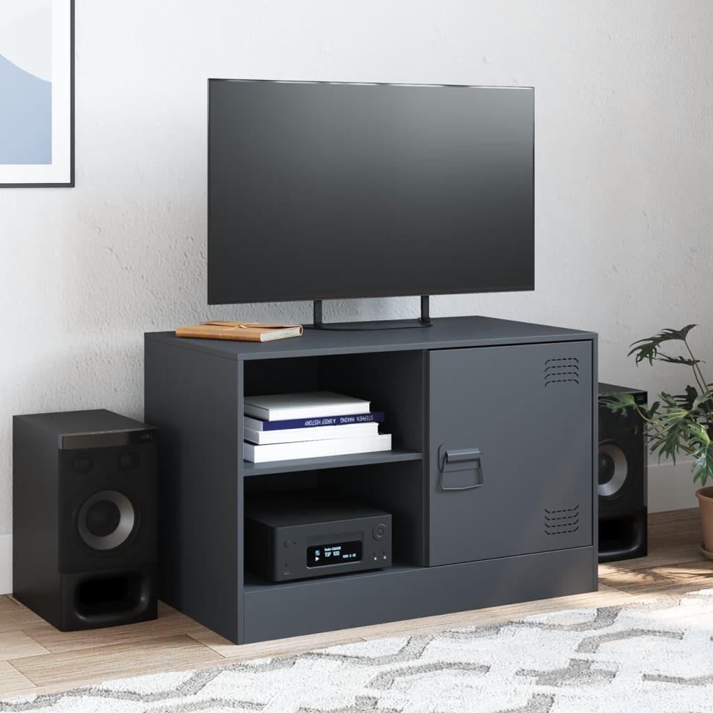 TV ormarić antracit 67 x 39 x 44 cm čelični Antracitno siva