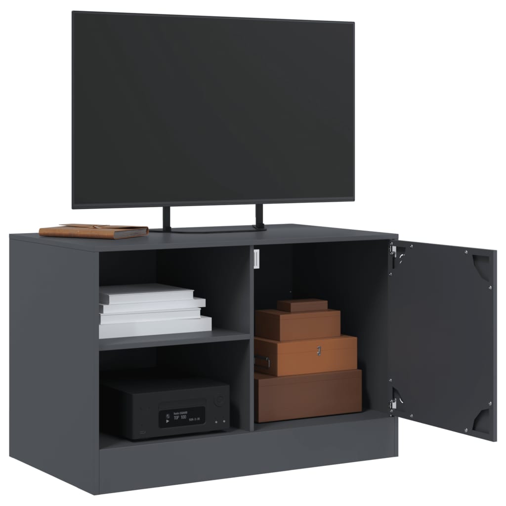 TV ormarić antracit 67 x 39 x 44 cm čelični Antracitno siva