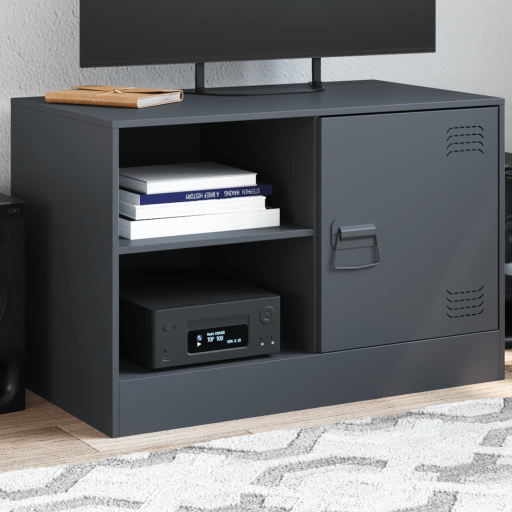 TV ormarić antracit 67 x 39 x 44 cm čelični Antracitno siva