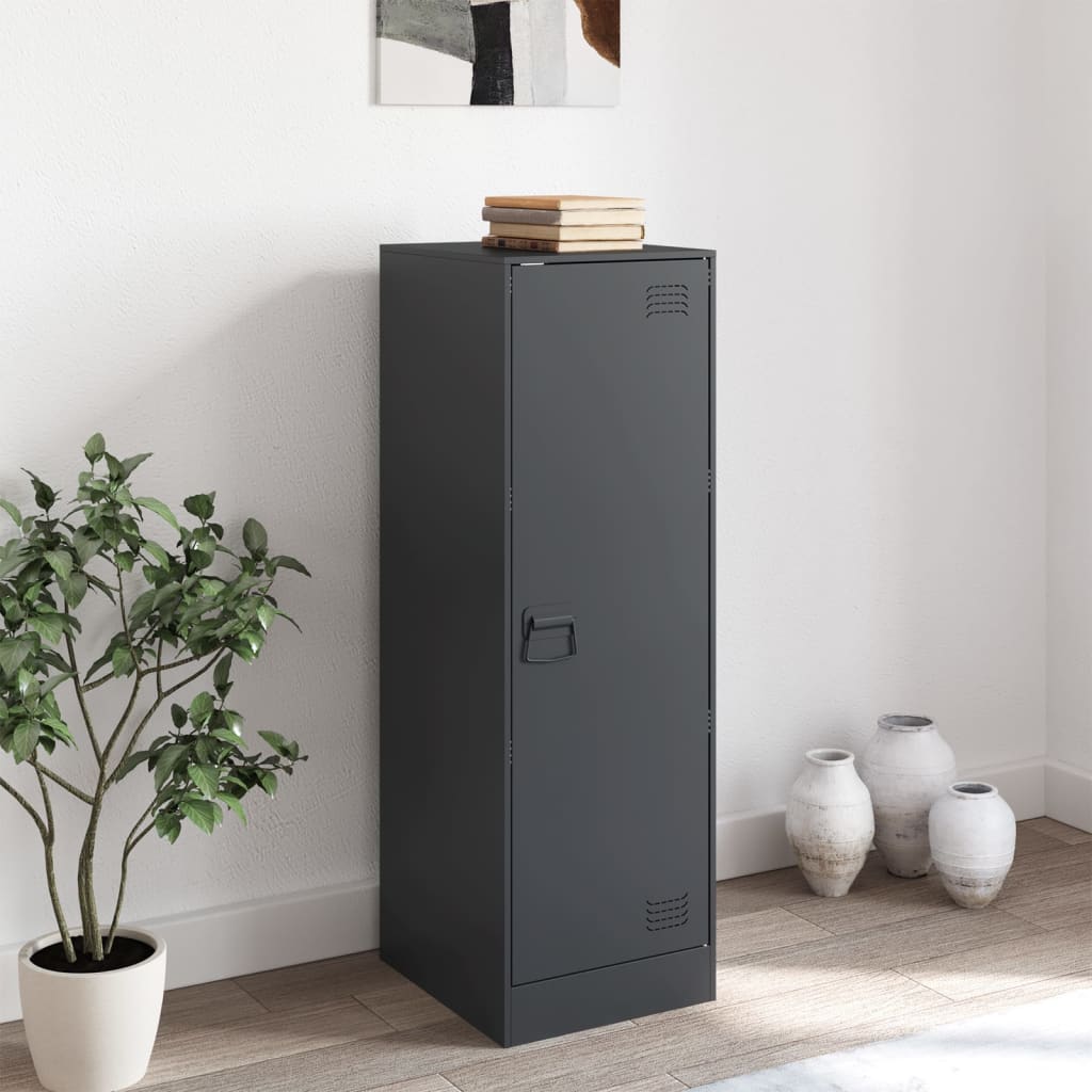 Komoda antracit 34,5 x 39 x 107 cm čelična