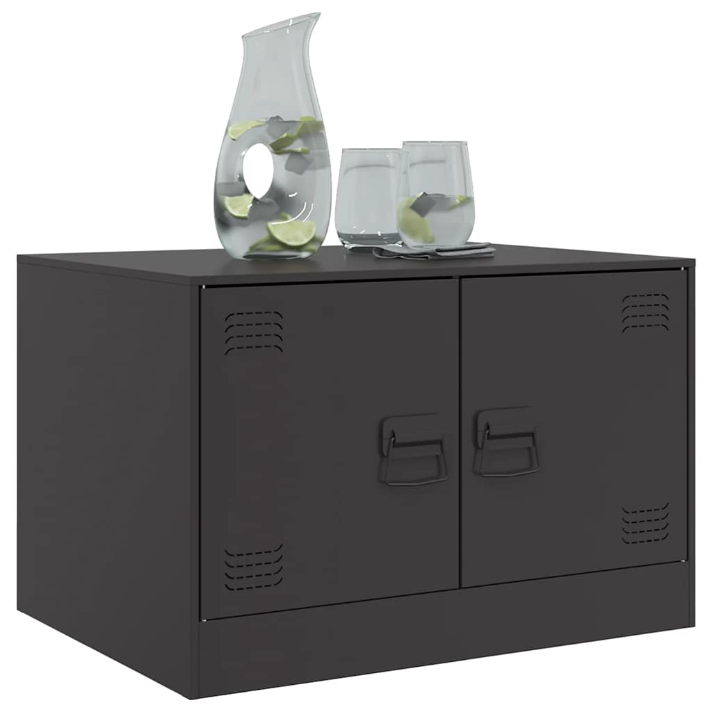 Stolić za kavu crni 67 x 50 x 44 cm čelični