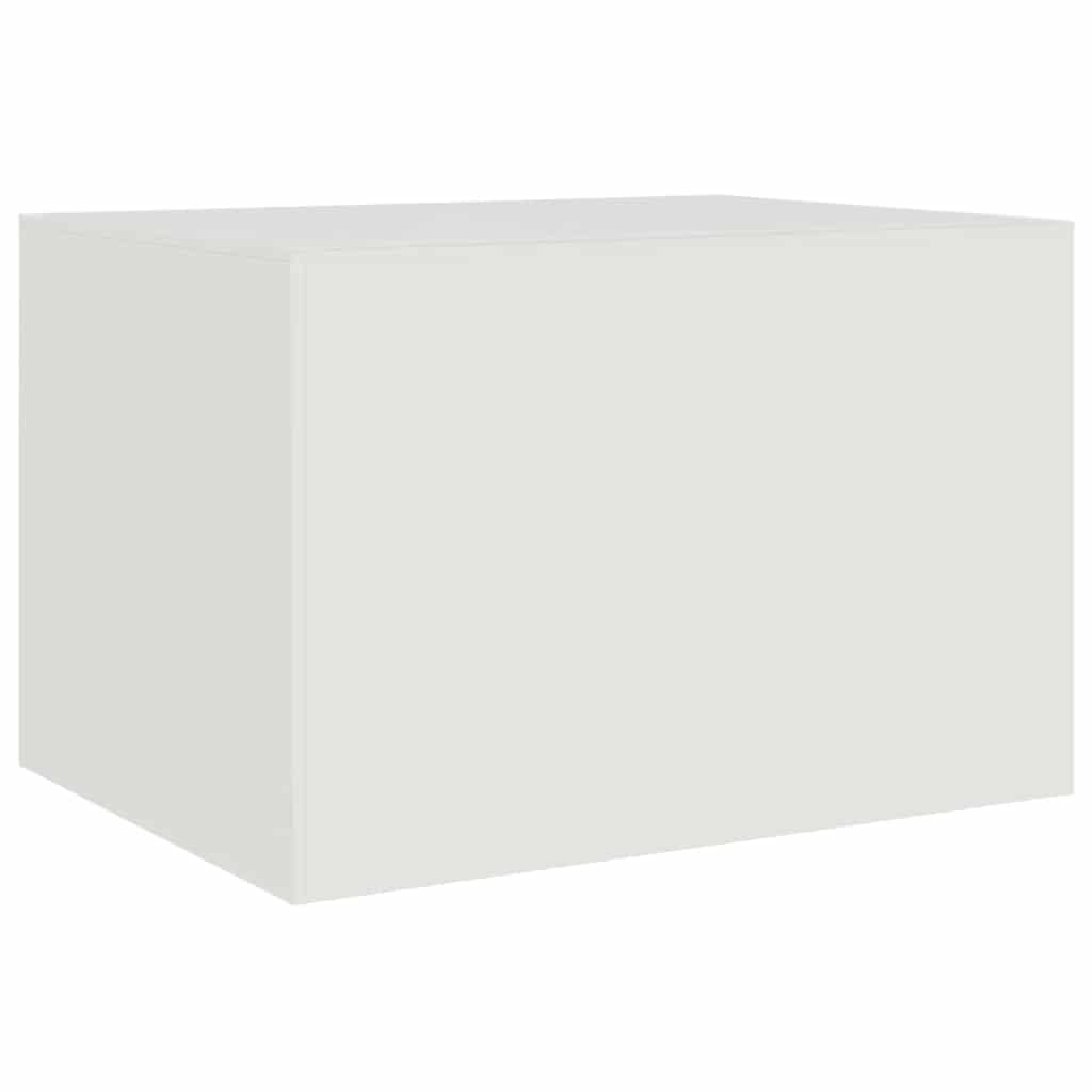 Stolić za kavu bijeli 67 x 50 x 44 cm čelični