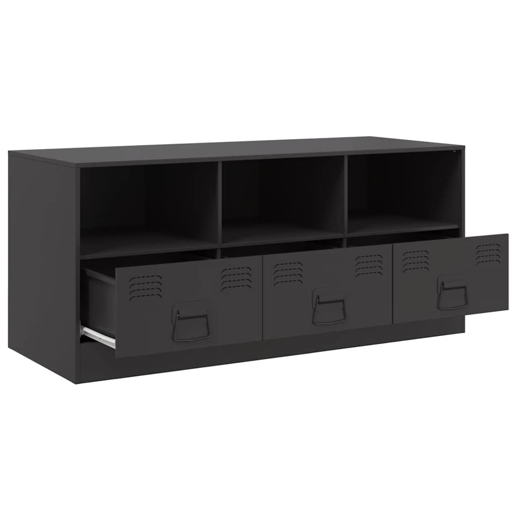 TV ormarić crni 99 x 39 x 44 cm čelični