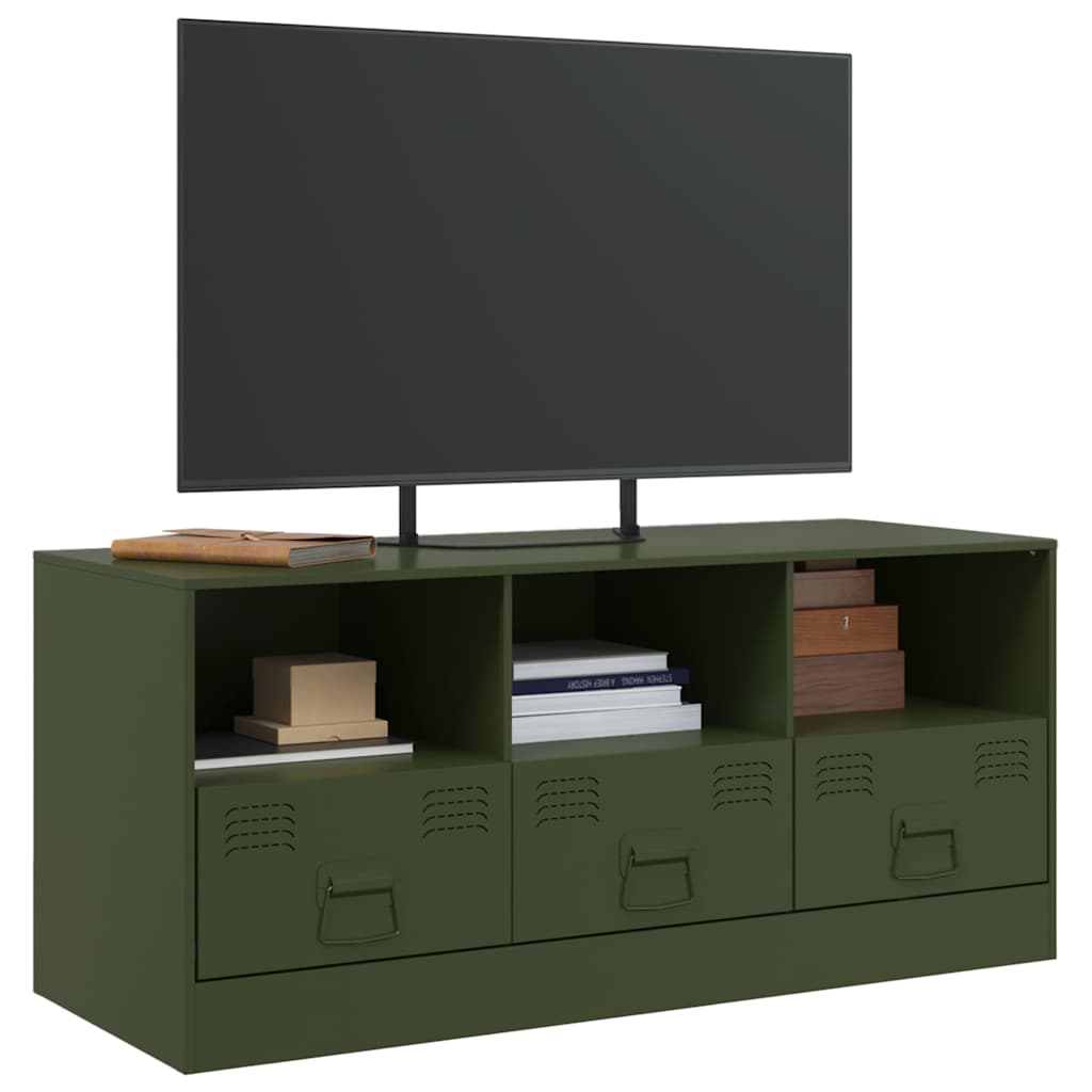 TV ormarić maslinasti 99 x 39 x 44 cm čelični
