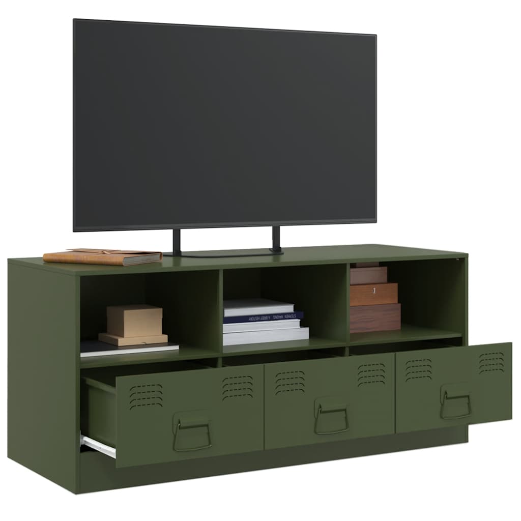 TV ormarić maslinasti 99 x 39 x 44 cm čelični
