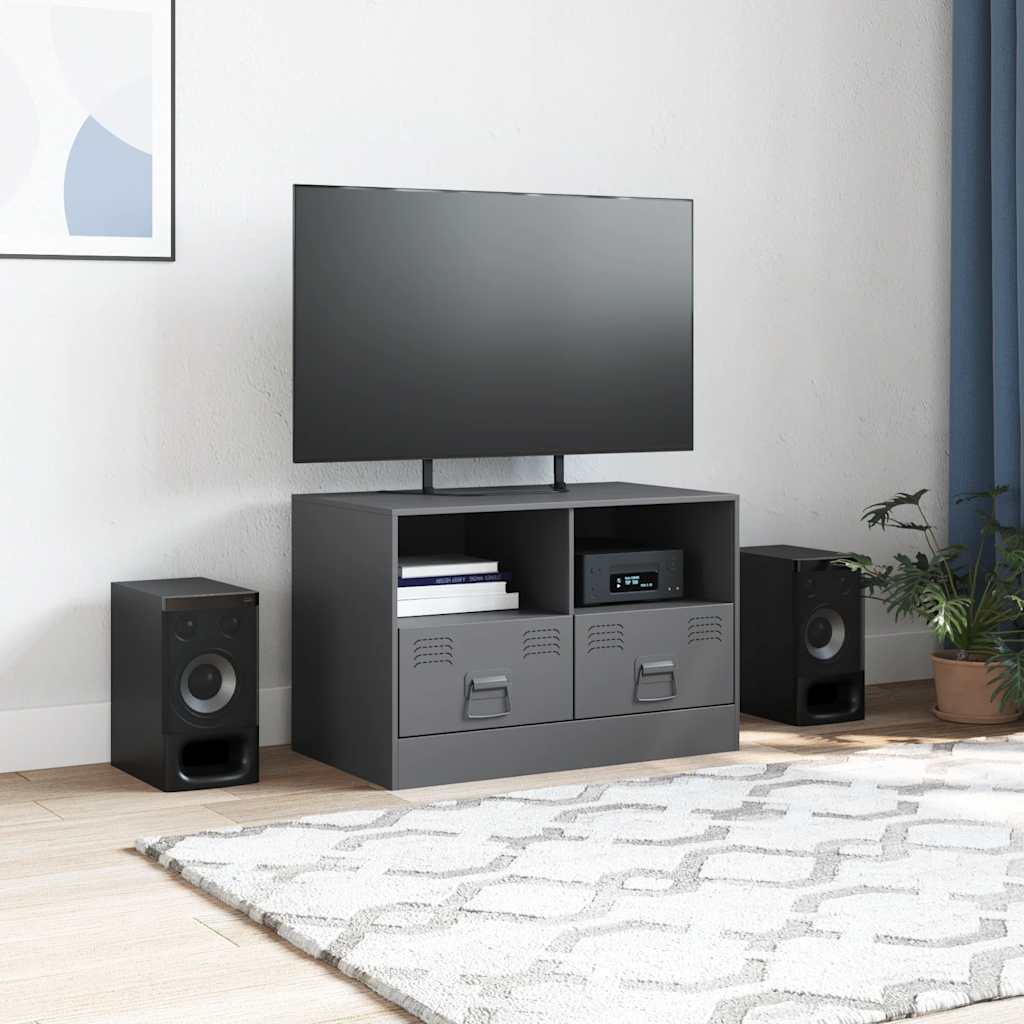 TV ormarić antracit 67 x 39 x 44 cm čelični
