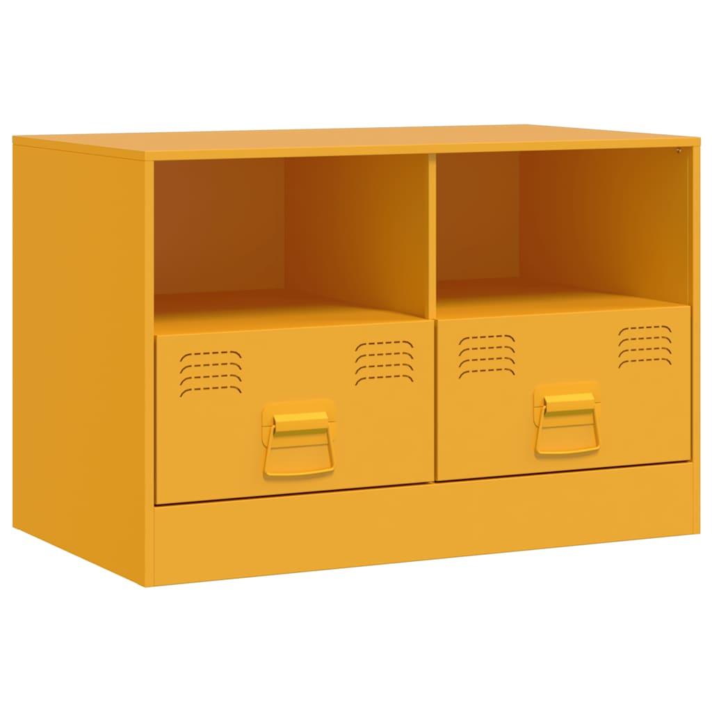 TV ormarić boja senfa 67 x 39 x 44 cm čelični