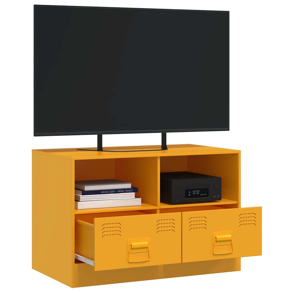 TV ormarić boja senfa 67 x 39 x 44 cm čelični