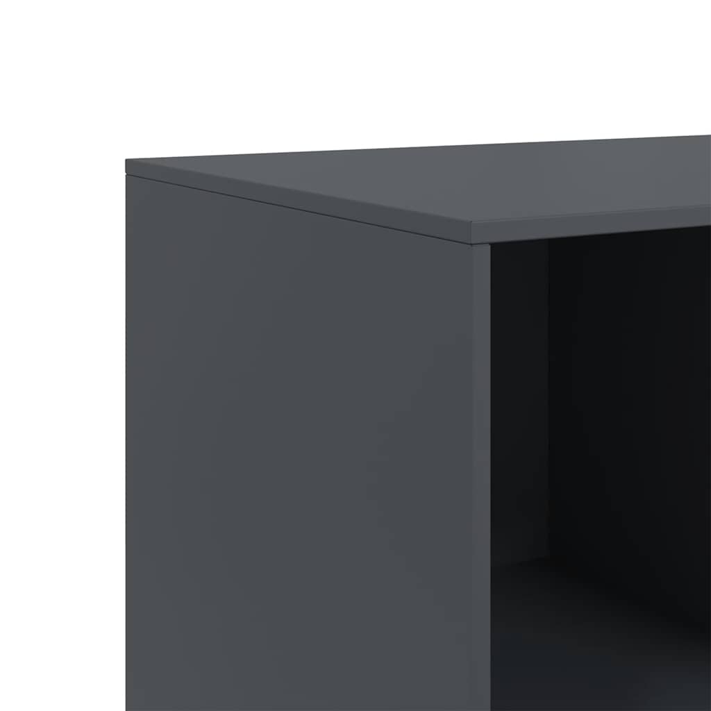 Komoda antracit 99 x 39 x 73 cm čelična