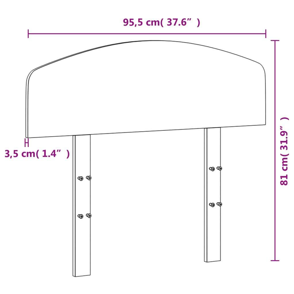 Uzglavlje 90 cm od masivne borovine