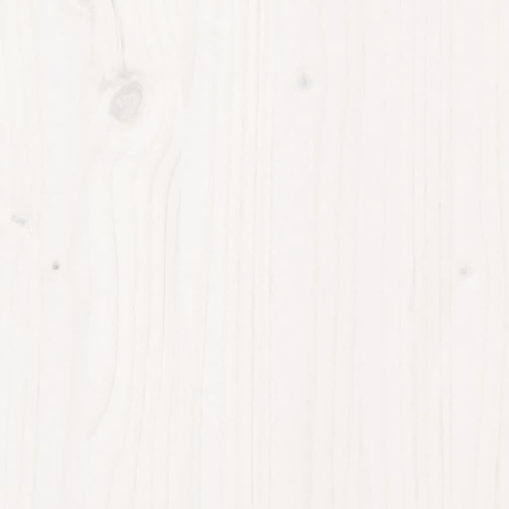Okvir kreveta bez madraca bijeli 90 x 190 cm masivna borovina