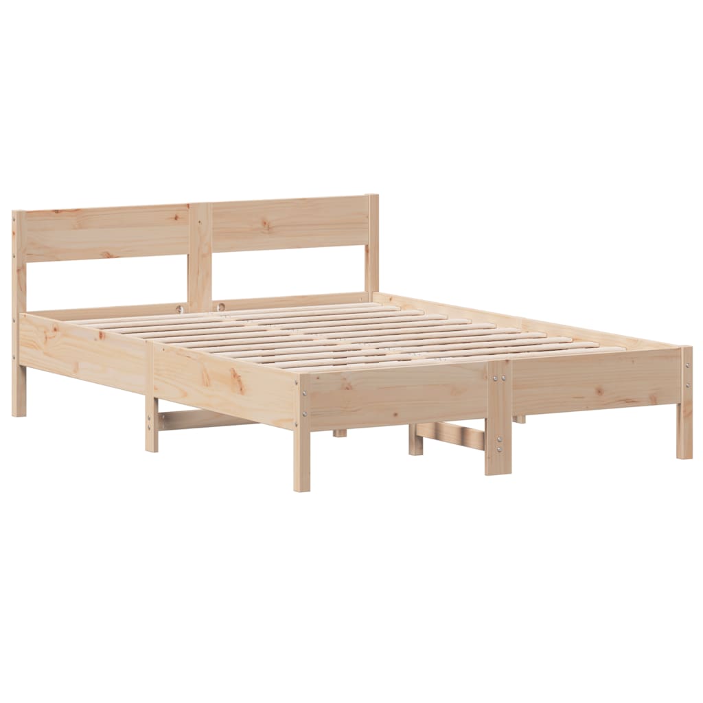 Okvir kreveta bez madraca 120 x 200 cm od masivne borovine