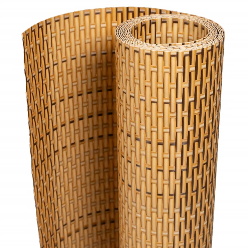 Balkonski zaslon svijetlosmeđi 600 x 90 cm od poliratana