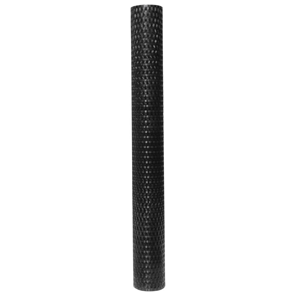 Balkonski zaslon crni 300 x 90 cm od poliratana