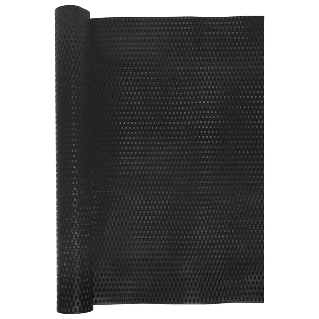 Balkonski zaslon crni 300 x 100 cm od poliratana