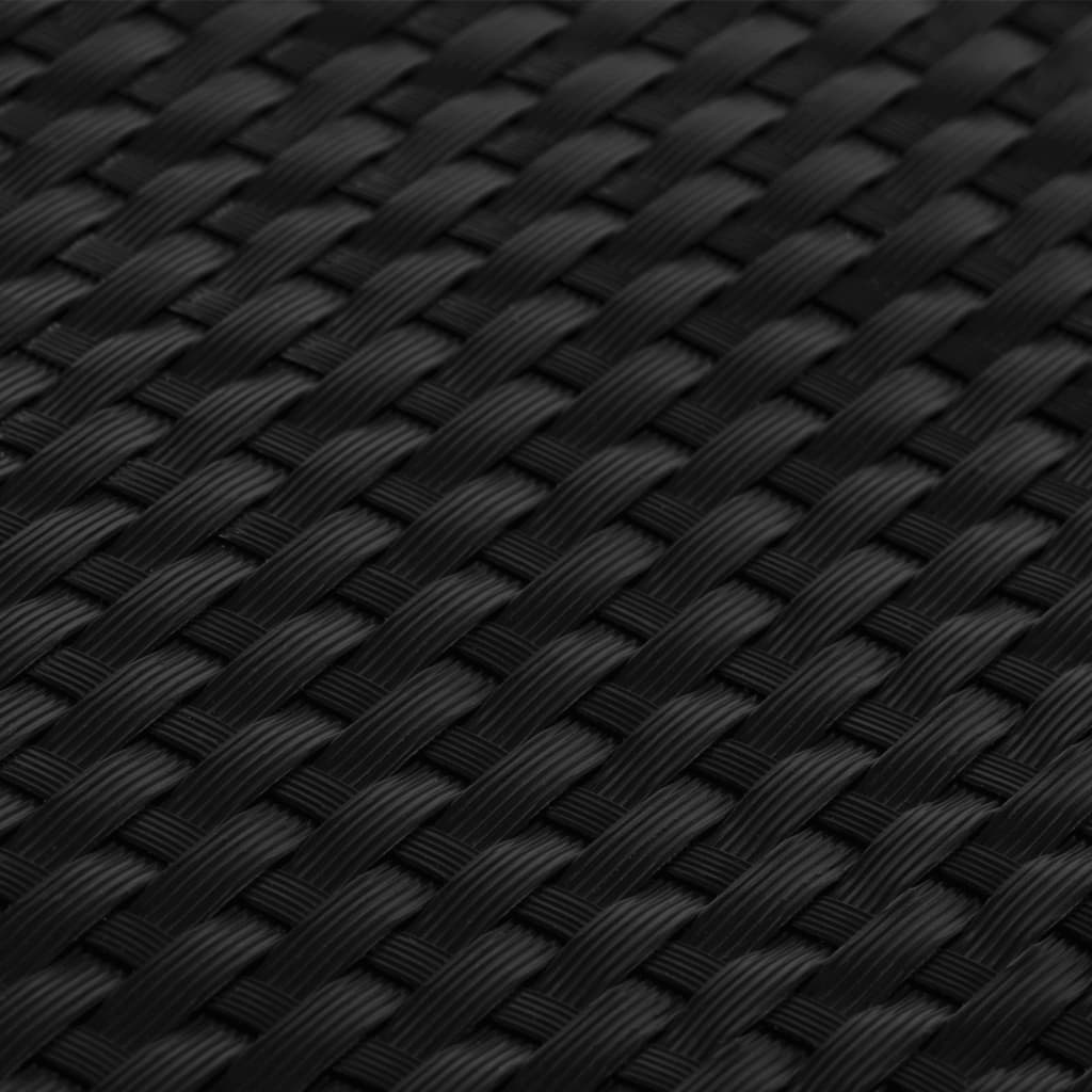 Balkonski zaslon crni 400 x 100 cm od poliratana