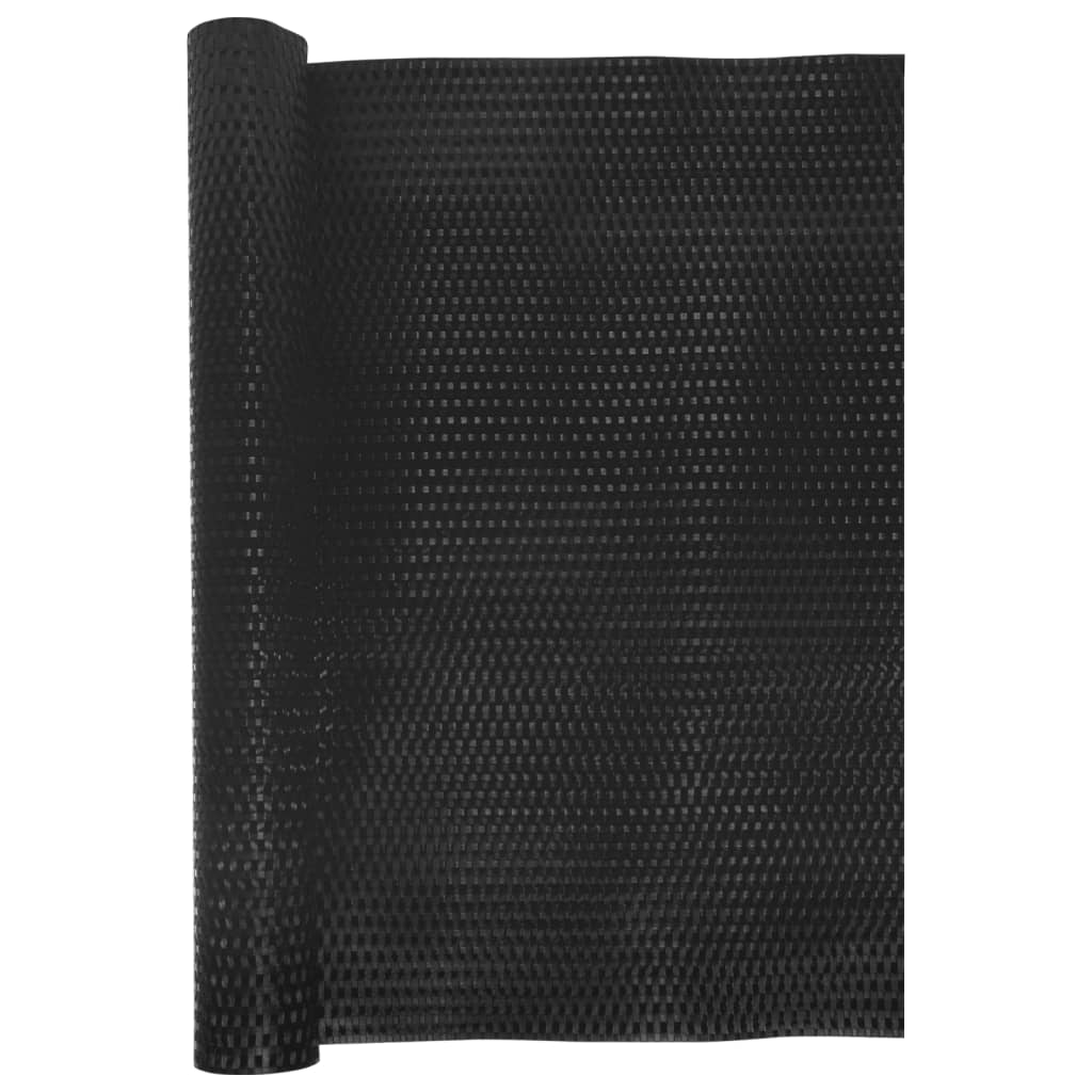 Balkonski zaslon crni 600 x 100 cm od poliratana