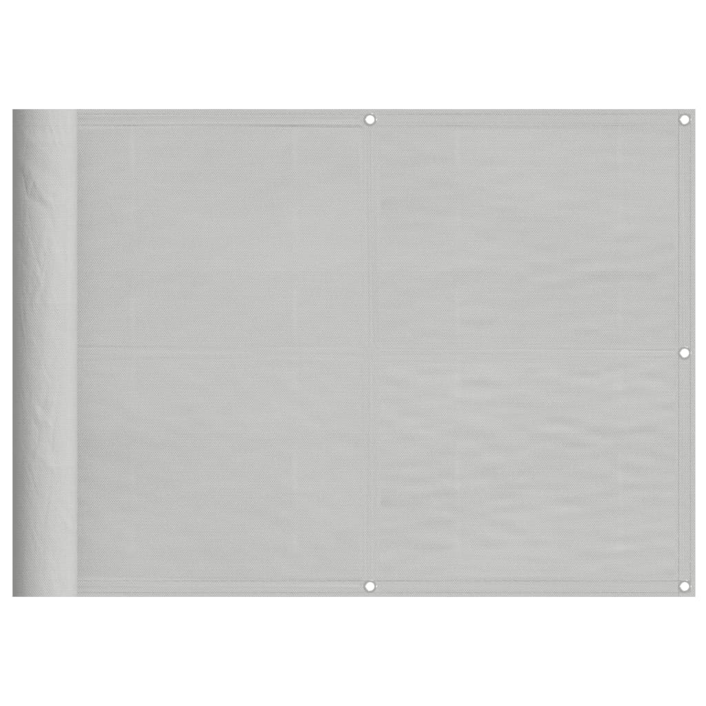 Balkonski zaslon svjetlosivi 75 x 500 cm 100 % poliester Oxford