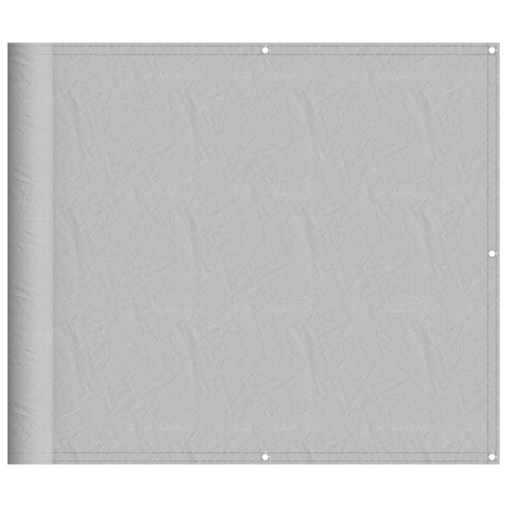 Balkonski zaslon svjetlosivi 90 x 800 cm 100 % poliester Oxford