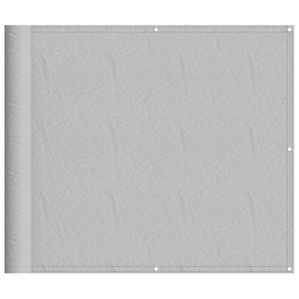 Balkonski zaslon svjetlosivi 90x1000 cm 100 % poliester Oxford
