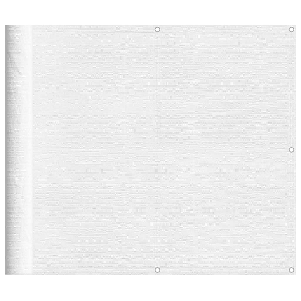 Balkonski zaslon bijeli 90 x 800 cm 100 % poliester Oxford