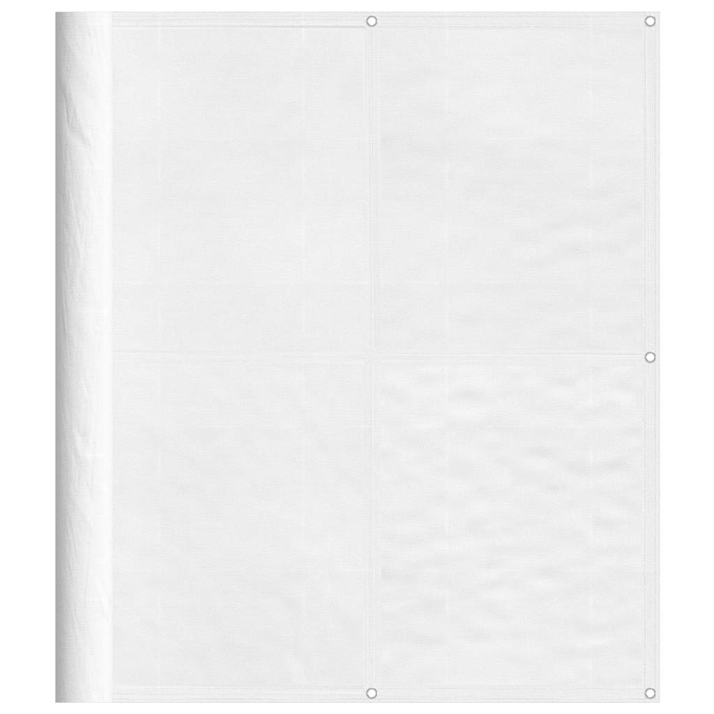Balkonski zaslon bijeli 120x700 cm 100 % poliester Oxford