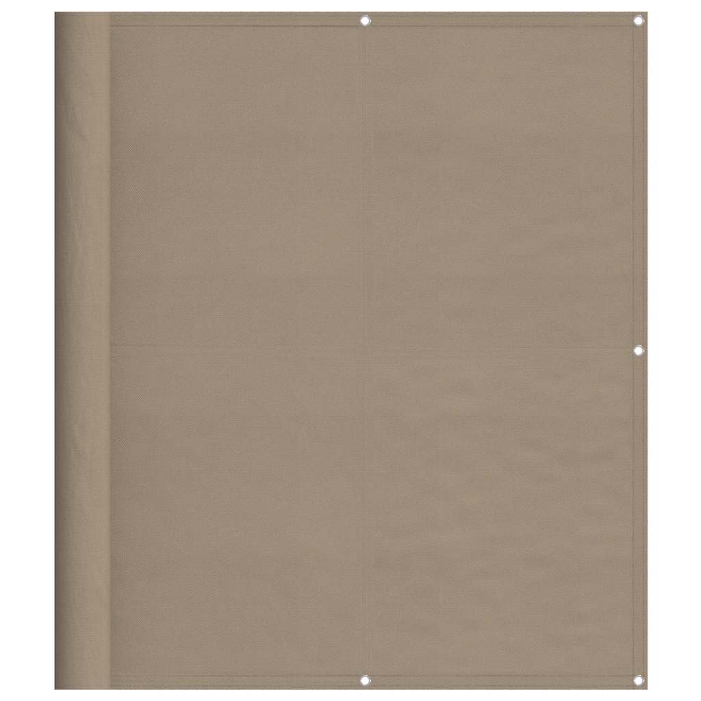 Balkonski zaslon smeđesivi 120x700 cm 100 % poliester Oxford