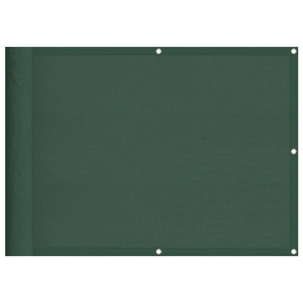 Balkonski zaslon tamnozeleni 75x800 cm 100 % poliester Oxford