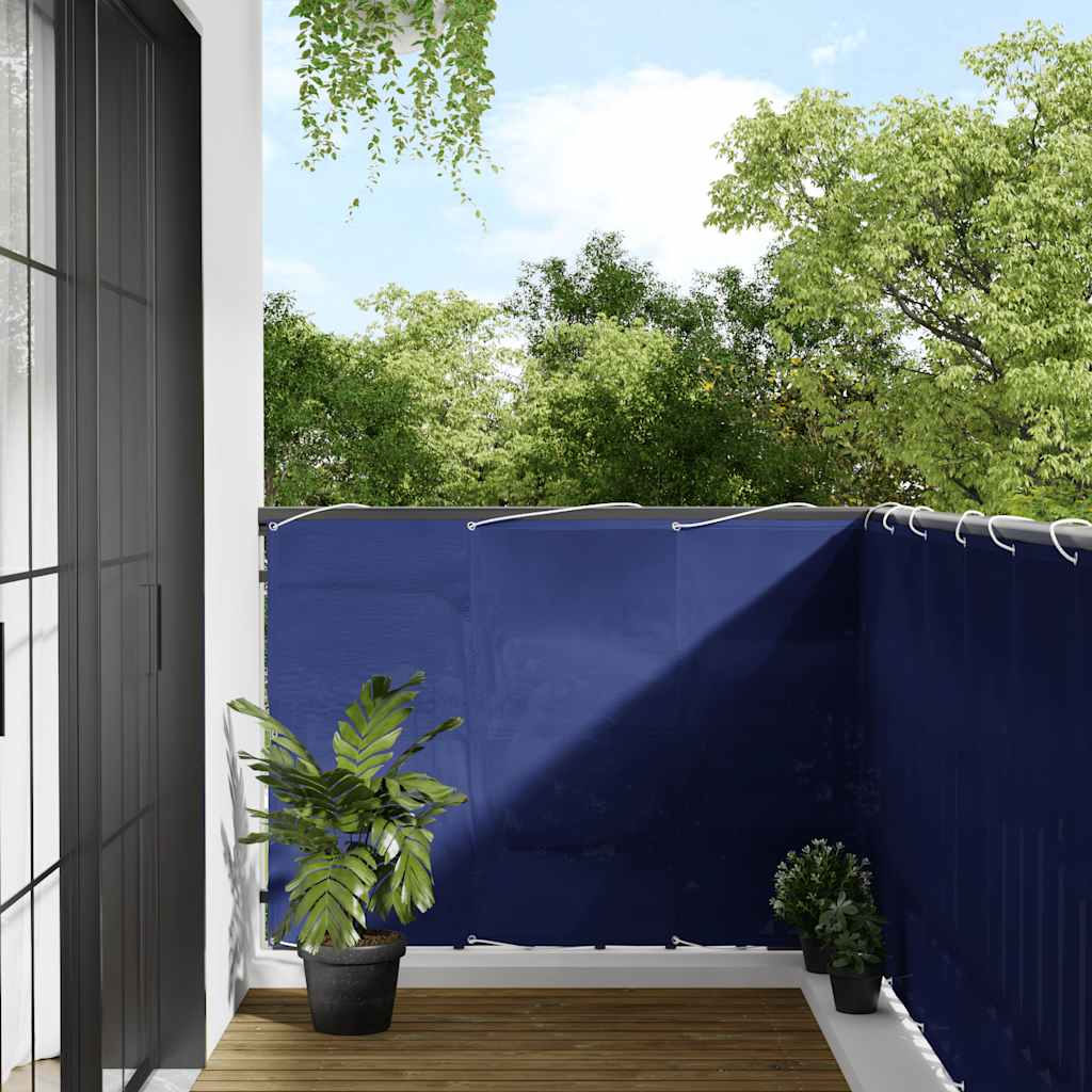 Balkonski zaslon plavi 120x700 cm 100 % poliester Oxford