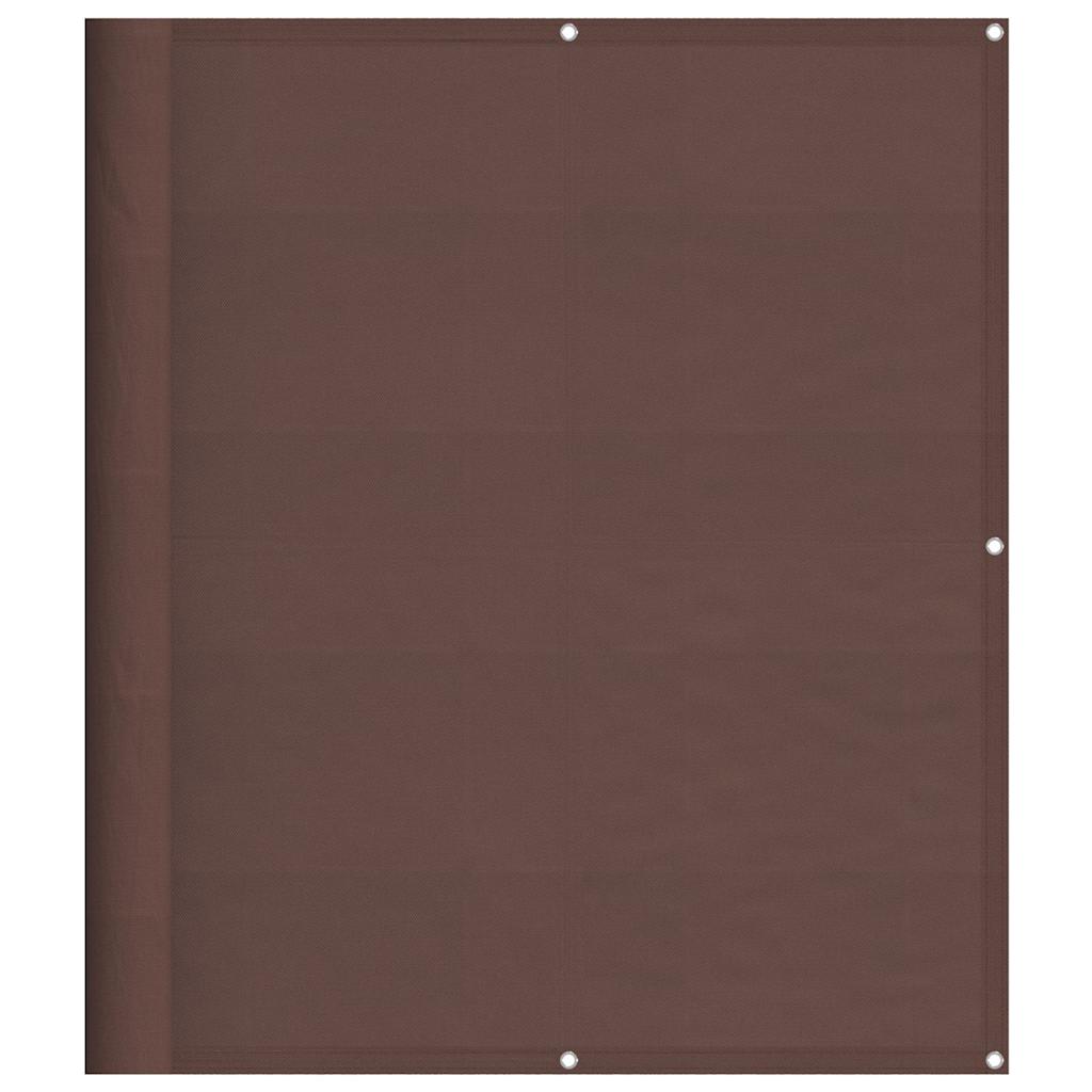 Balkonski zaslon smeđi 120x800 cm 100 % poliester Oxford