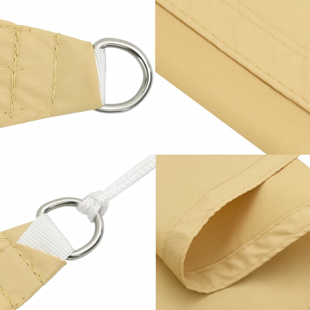 Jedro protiv sunca boje pijeska 4,5x2,5 m poliester Oxford