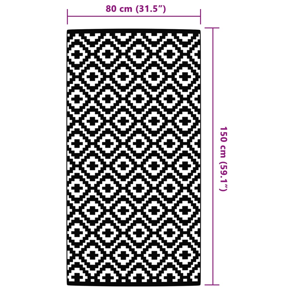 Vanjski tepih ARAKIL sivi 80x150 cm PP