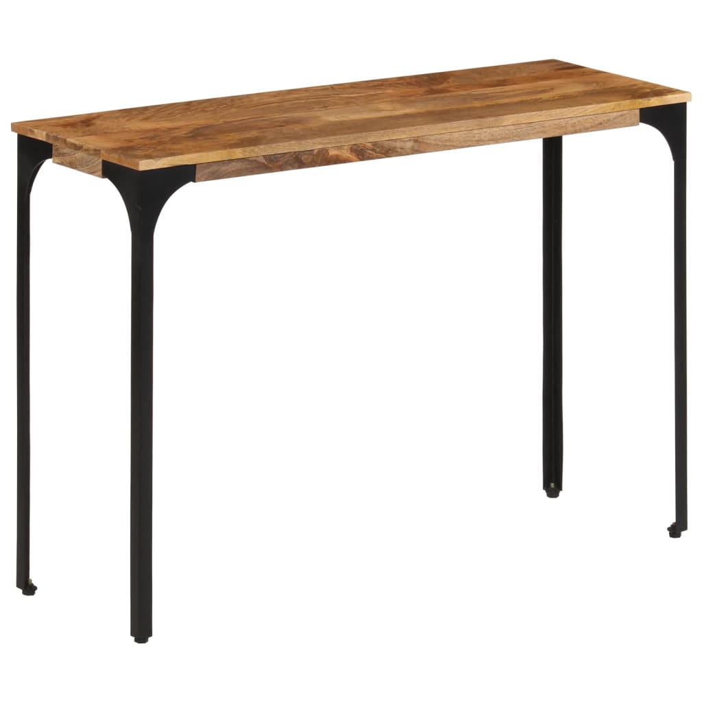 Konzolni stol smeđi 110x35x76cm od masivno drvo manga i željezo