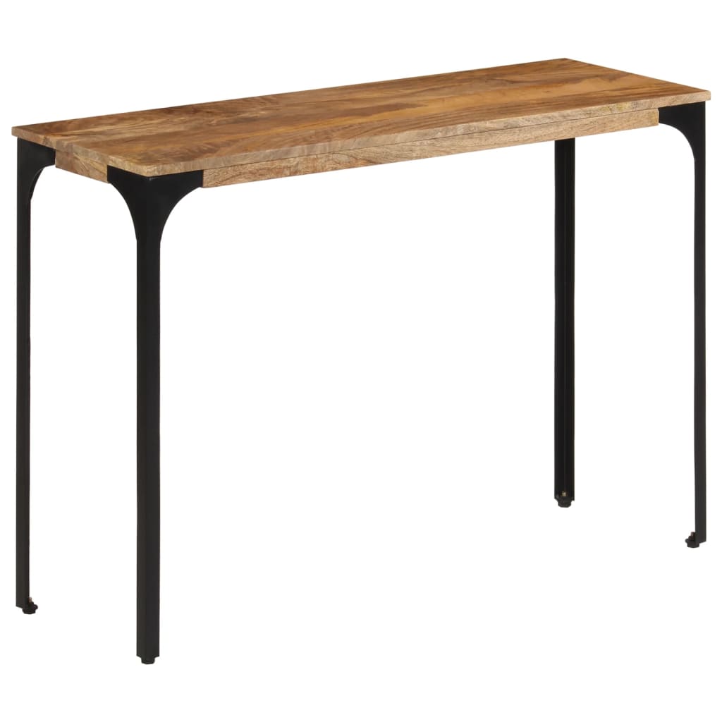 Konzolni stol smeđi 110x35x76cm od masivno drvo manga i željezo