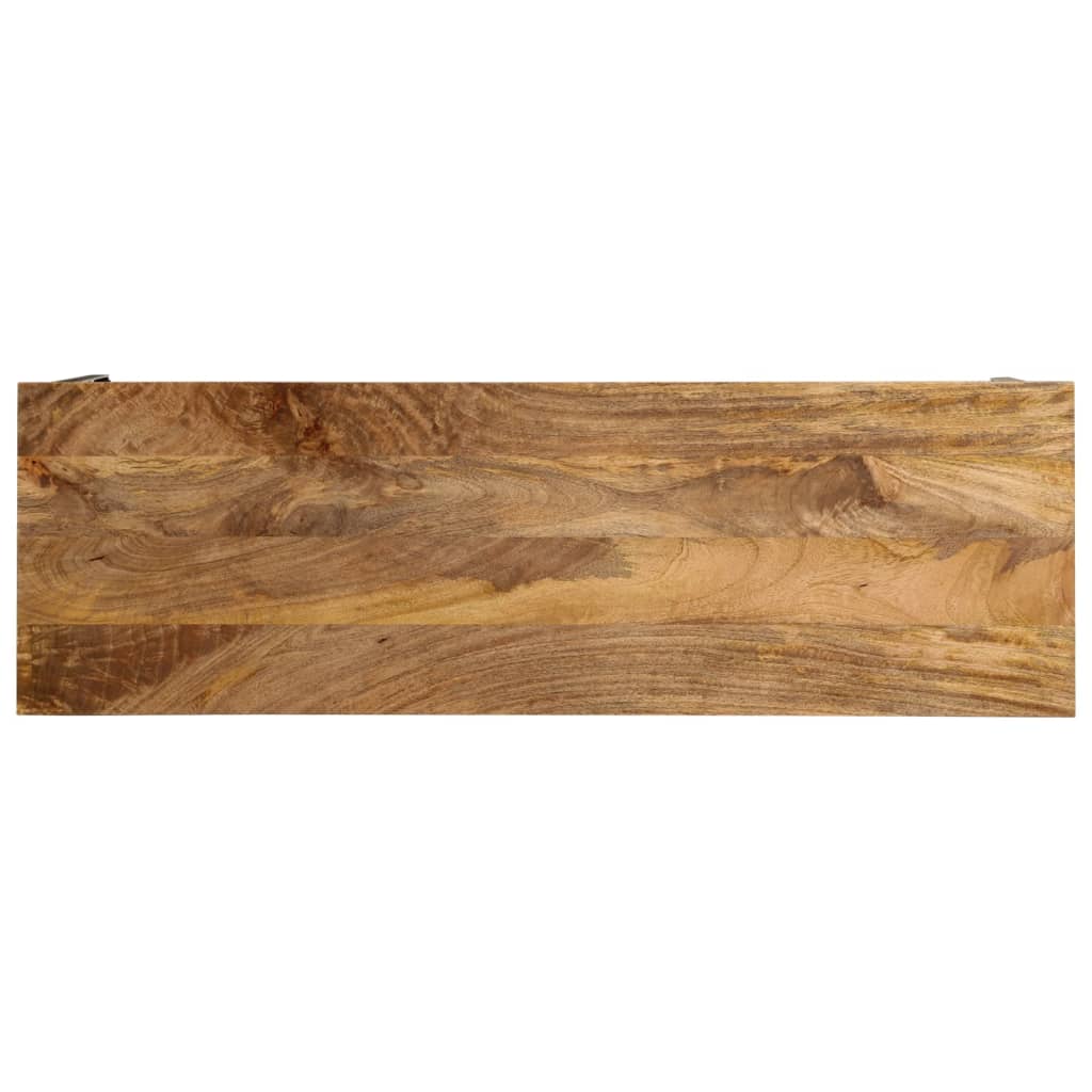 Konzolni stol smeđi 110x35x76cm od masivno drvo manga i željezo